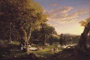 Thomas Cole The Pic-Nic (mk13) oil painting